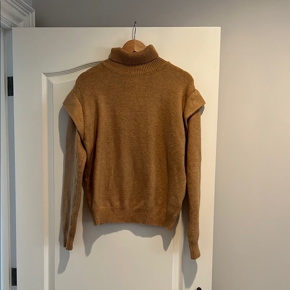 Cozy Tan Turtleneck Sweater